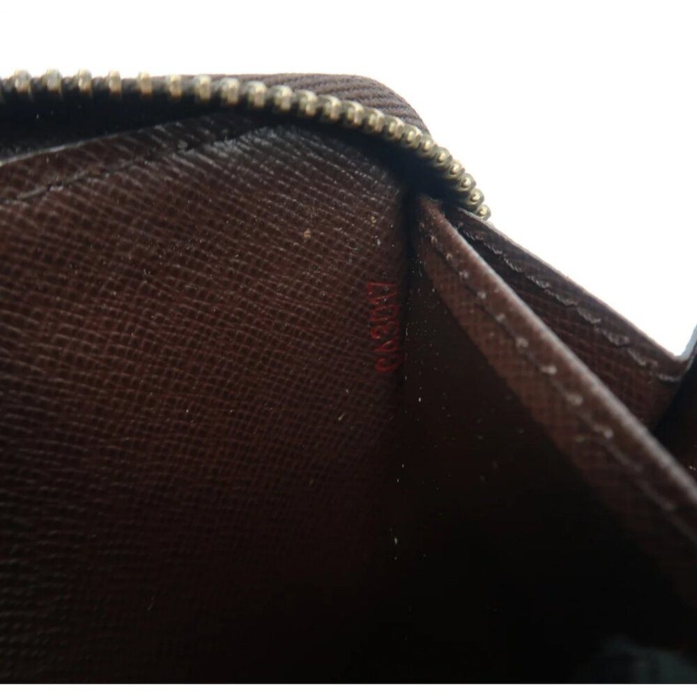 100% Authentic Louis Vuitton Zippy Brown Damier Ebene  leather Wallet - Picture 12 of 12